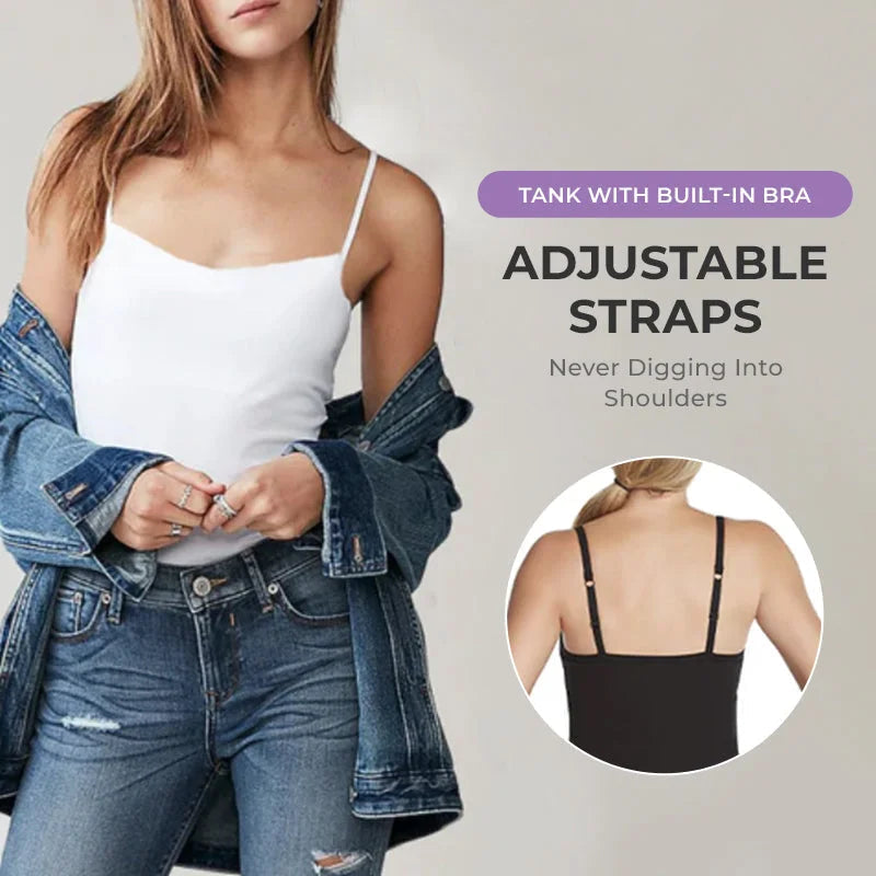Locker sitzendes Tanktop mit integriertem BH