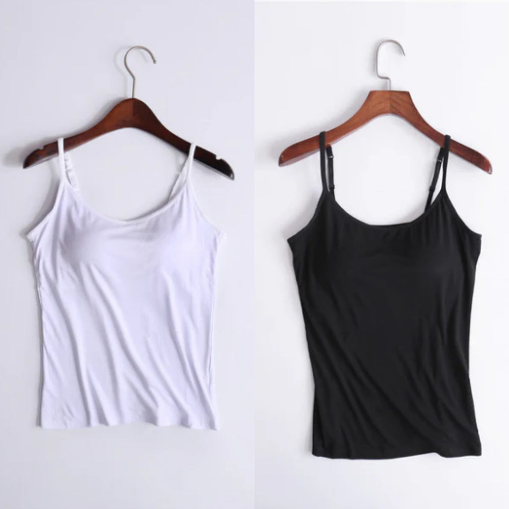 Locker sitzendes Tanktop mit integriertem BH