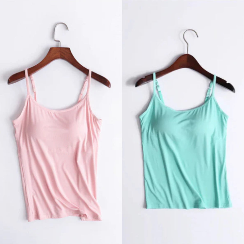 Locker sitzendes Tanktop mit integriertem BH