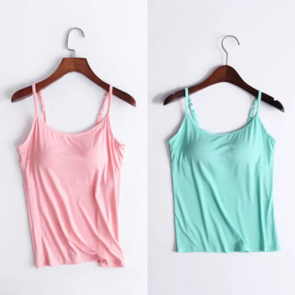 Locker sitzendes Tanktop mit integriertem BH