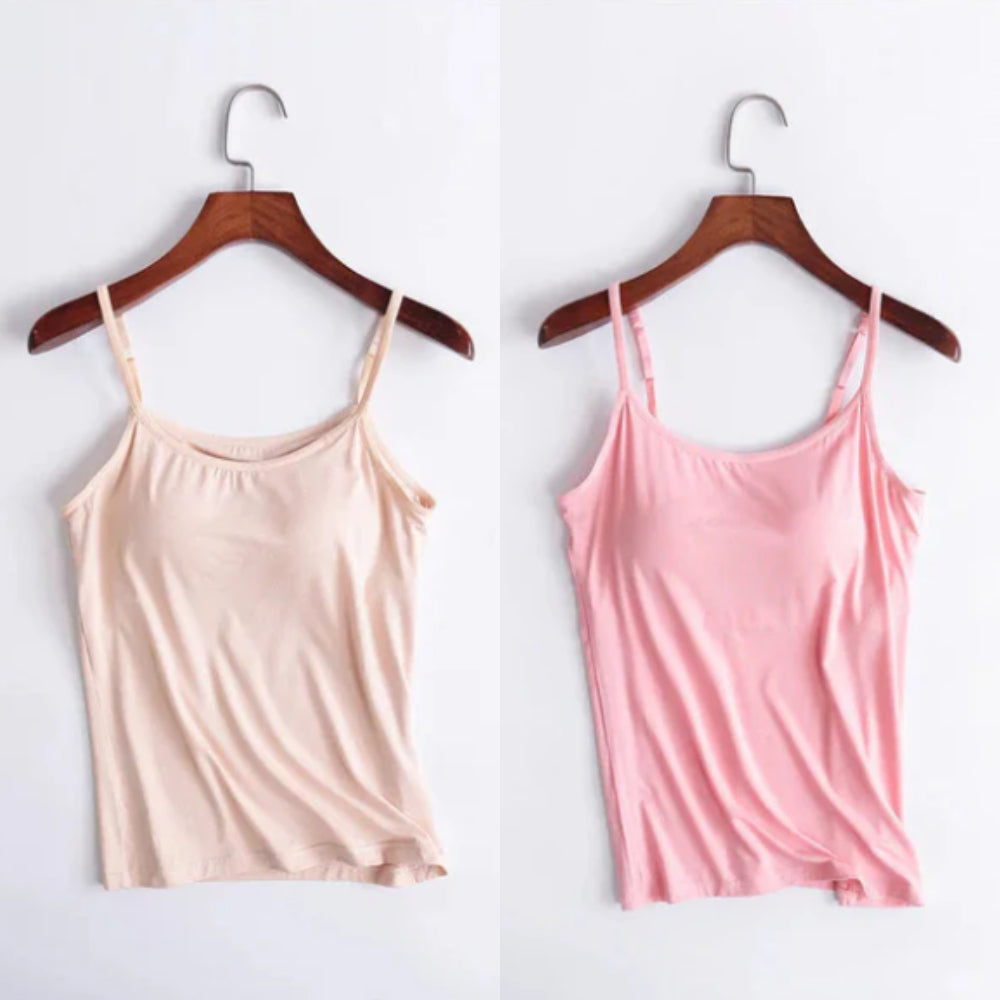 Locker sitzendes Tanktop mit integriertem BH