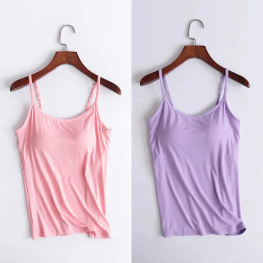 Locker sitzendes Tanktop mit integriertem BH