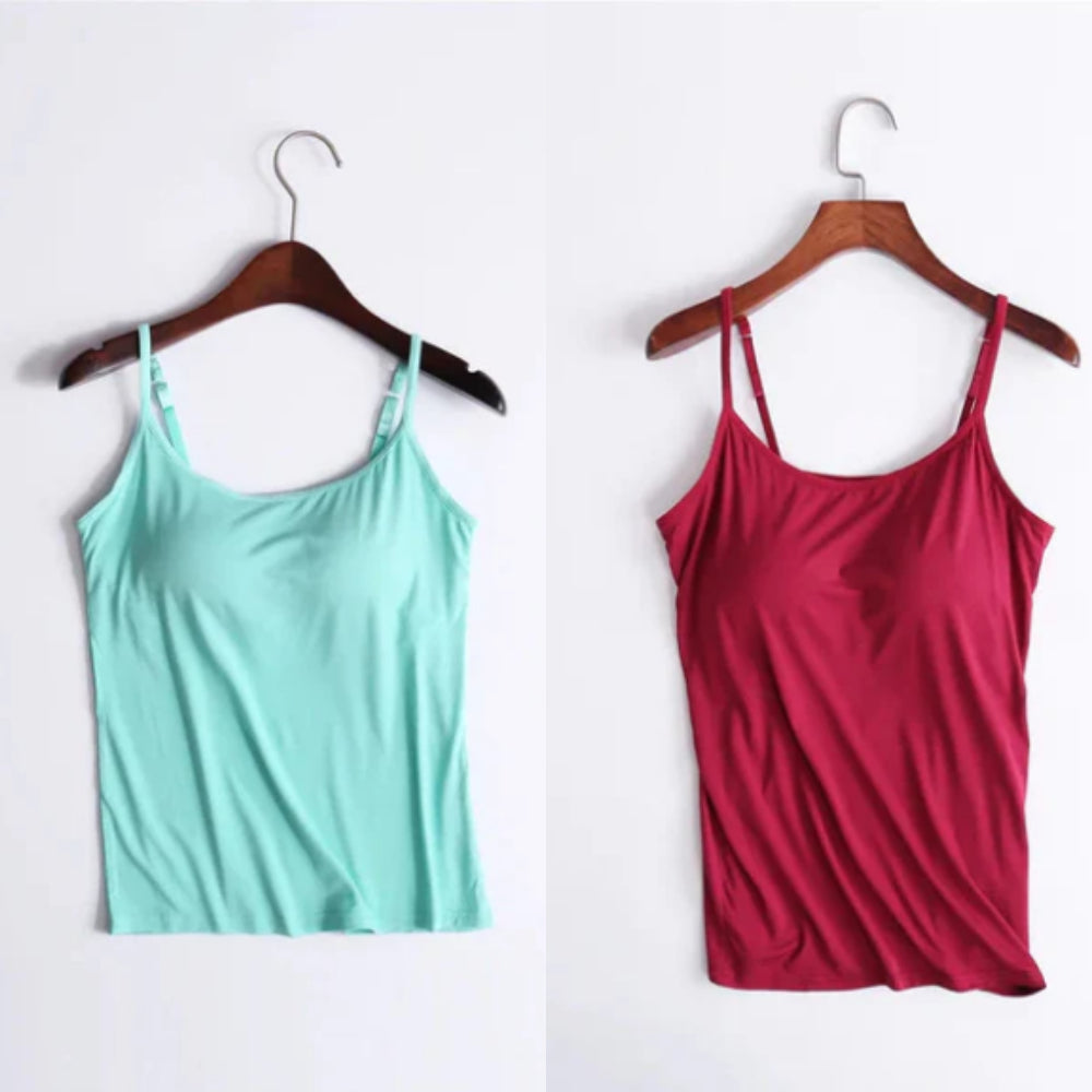 Locker sitzendes Tanktop mit integriertem BH