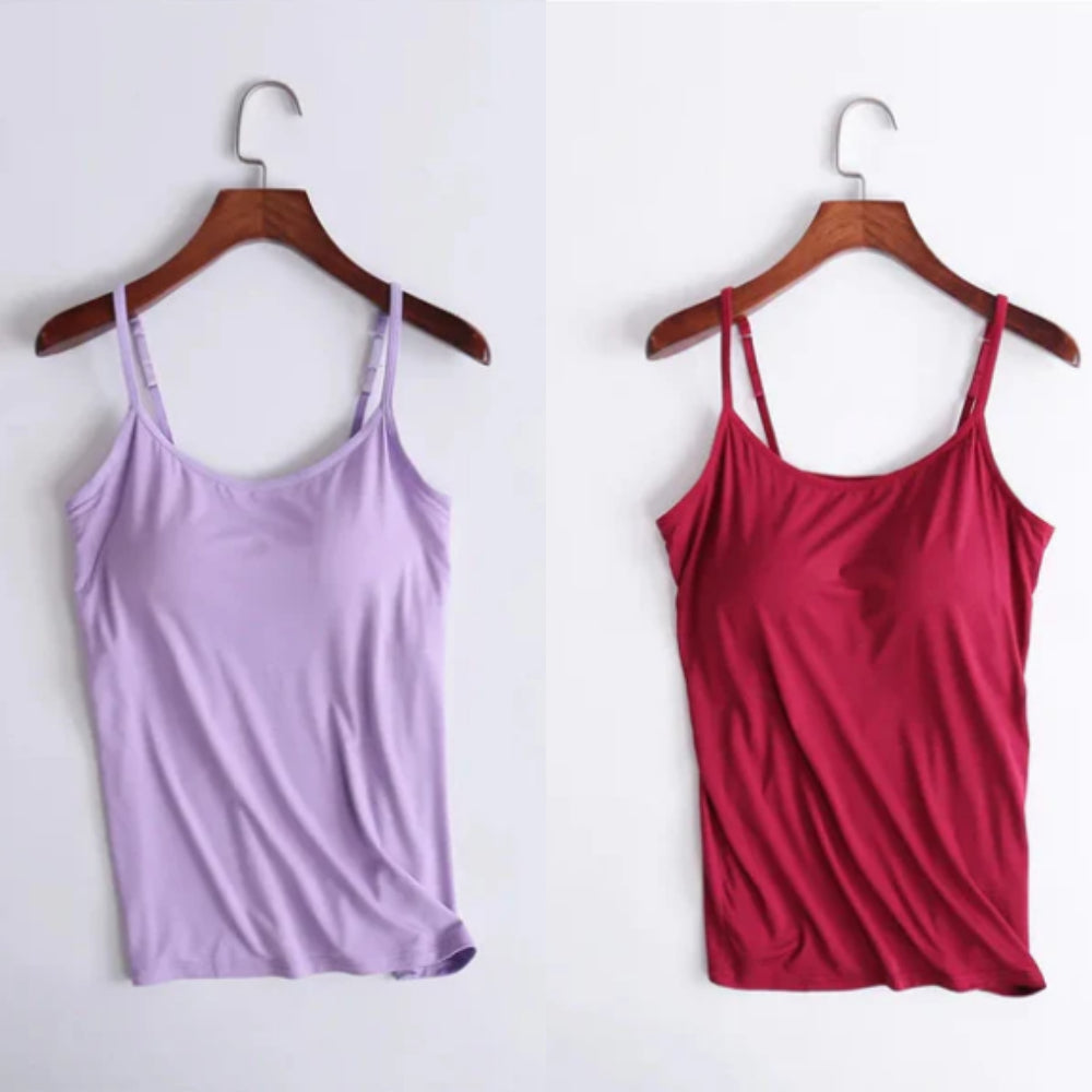 Locker sitzendes Tanktop mit integriertem BH