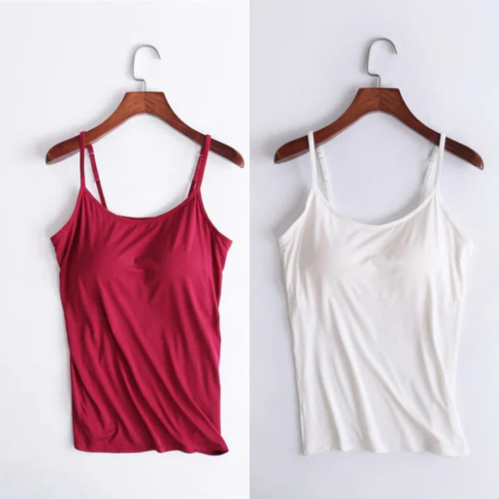 Locker sitzendes Tanktop mit integriertem BH