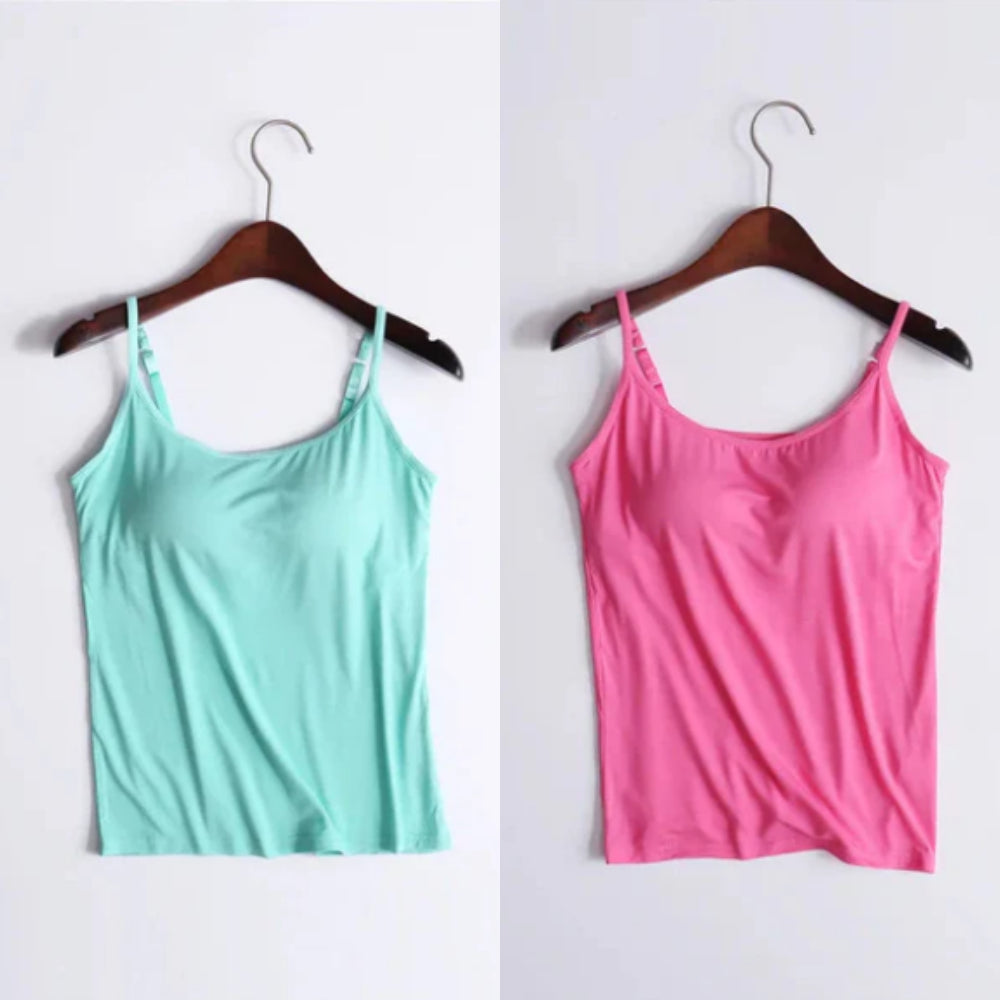 Locker sitzendes Tanktop mit integriertem BH