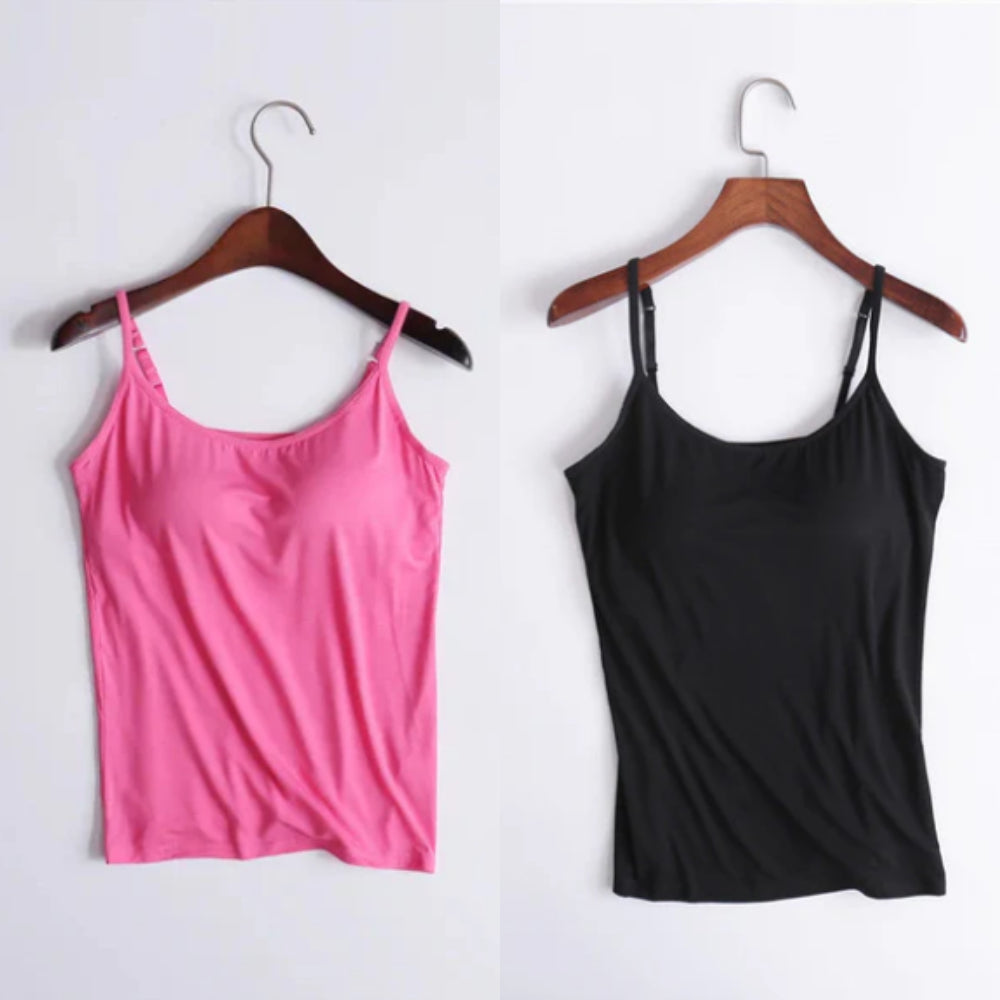 Locker sitzendes Tanktop mit integriertem BH