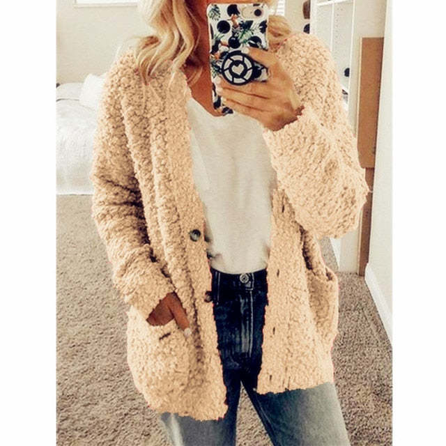 Herbst und Winter Plus Size Strickjacke Casual Velvet Short Jacket