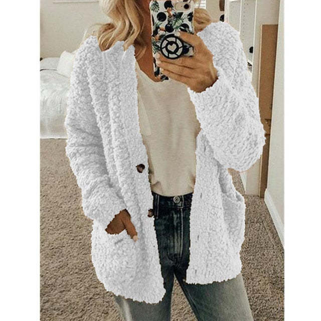 Herbst und Winter Plus Size Strickjacke Casual Velvet Short Jacket