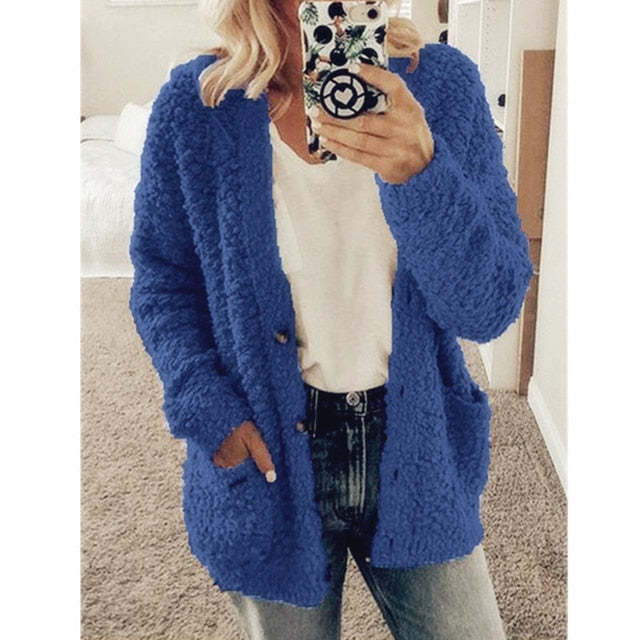 Herbst und Winter Plus Size Strickjacke Casual Velvet Short Jacket