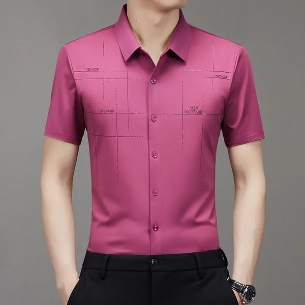 Herren Casual Revers Atmungsaktiv Knitterfrei T-Shirt