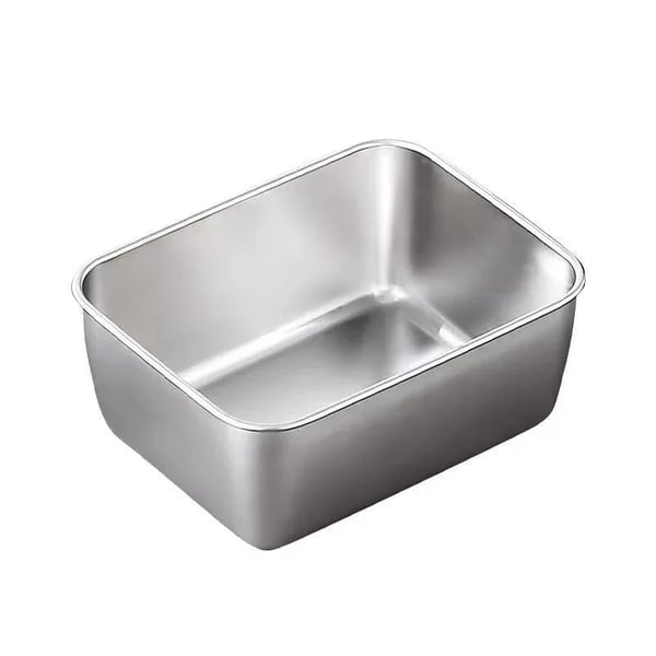 🍱Quadratischer Teller aus Edelstahl(Mit Deckel)