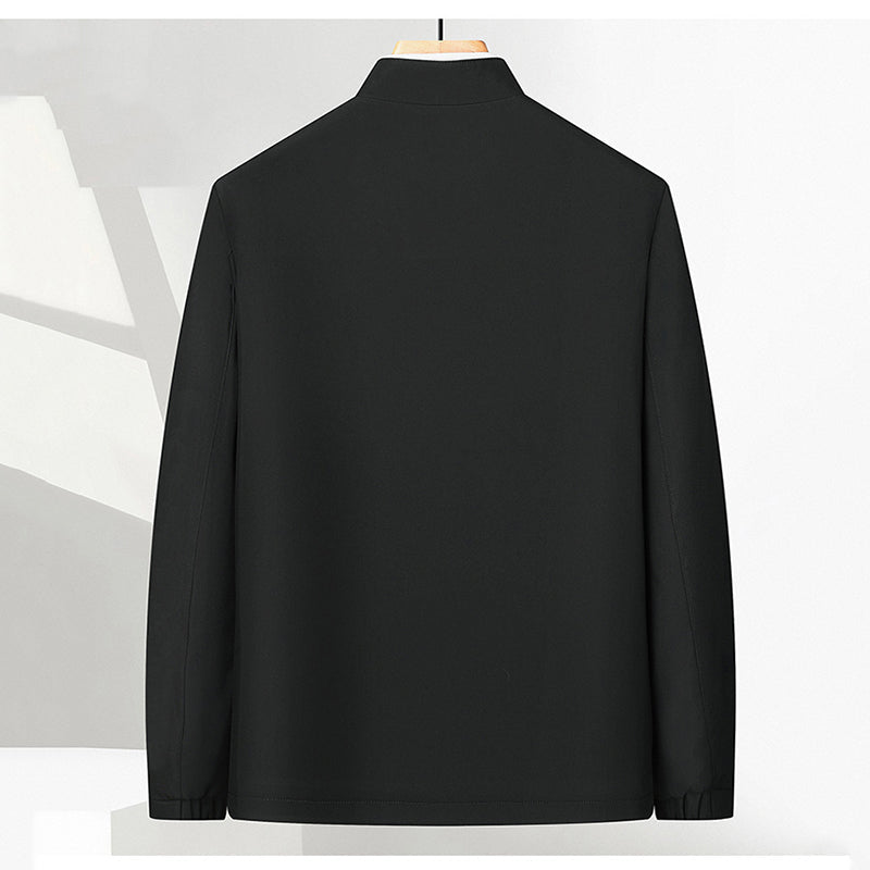 Herren-Freizeitjacke mit Stehkragen und Reißverschluss