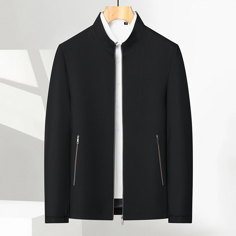 Herren-Freizeitjacke mit Stehkragen und Reißverschluss