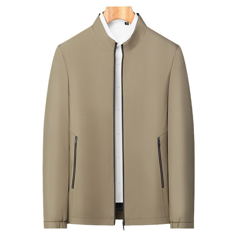 Herren-Freizeitjacke mit Stehkragen und Reißverschluss