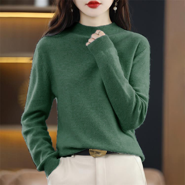 Lässiger halber Rollkragenpullover