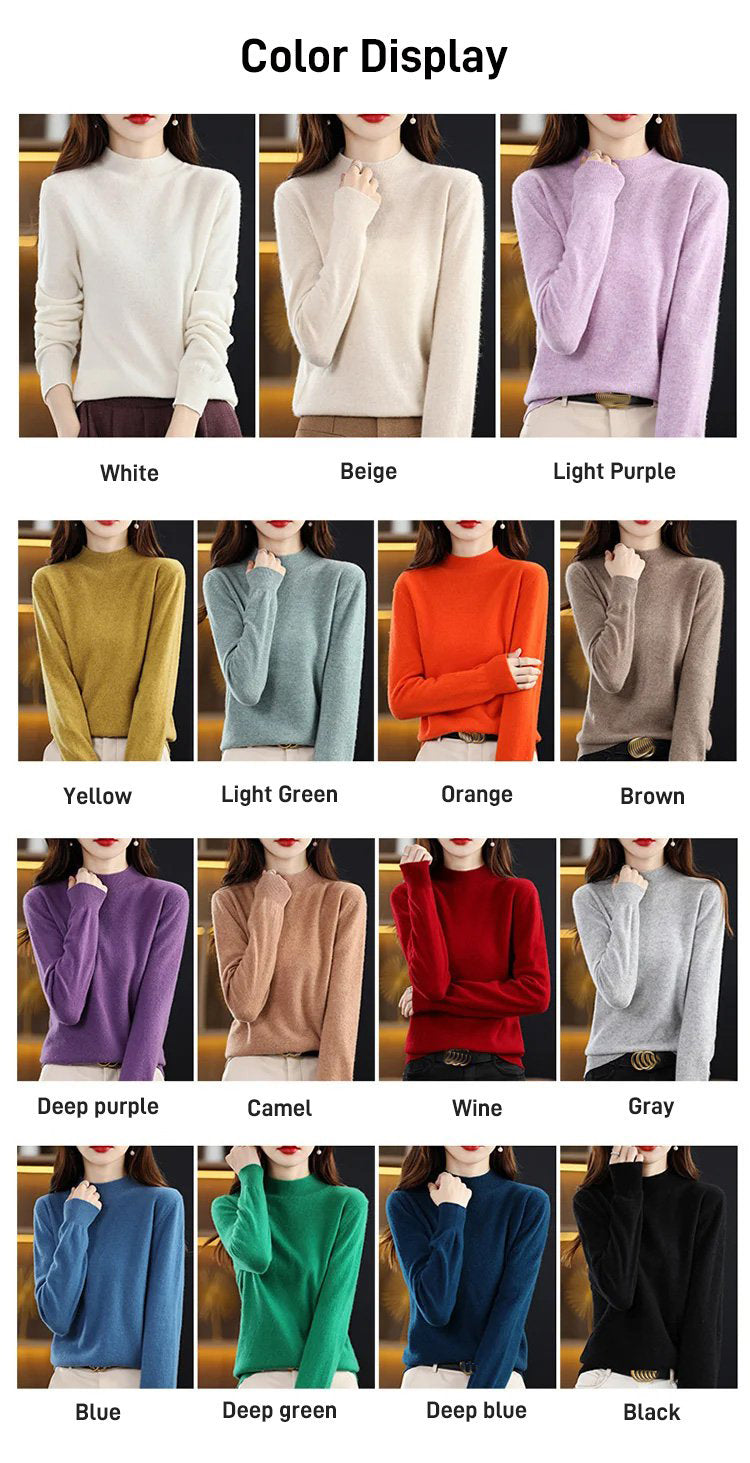 Lässiger halber Rollkragenpullover
