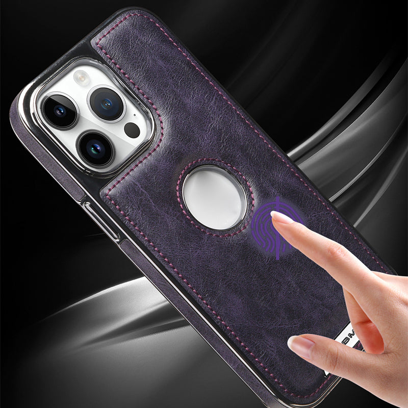 Luxus-Business-All-in-One-TPU-iPhone-Hülle mit magnetischem, freiliegendem Etikett