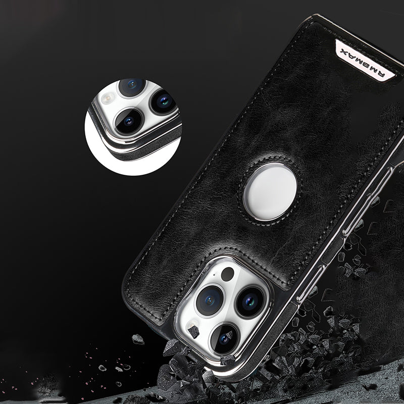 Luxus-Business-All-in-One-TPU-iPhone-Hülle mit magnetischem, freiliegendem Etikett
