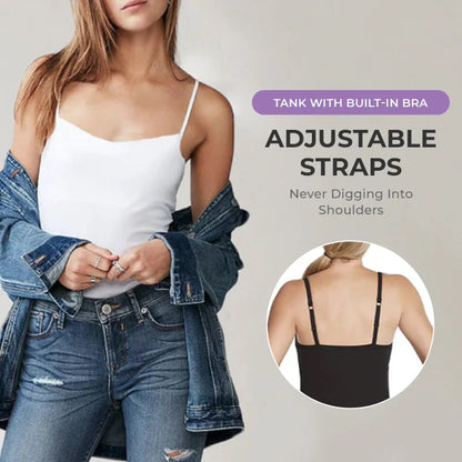 Locker sitzendes Tanktop mit integriertem BH