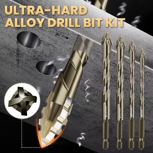 🔥Promoção quente de 2026🔥Kit de brocas excêntricas serrilhadas de alta resistência com 4 canais