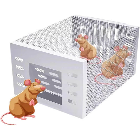🎁 50% DE DESCONTO⏳🐭Armadilha para ratos automática de ciclo contínuo