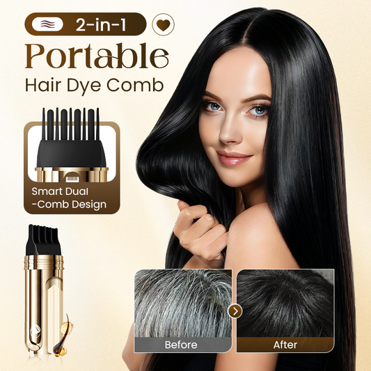 ⏳Time-Limited Special⏰2-in-1 Convenient Hair Dye Comb For Gray Hair