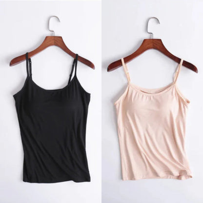 Locker sitzendes Tanktop mit integriertem BH