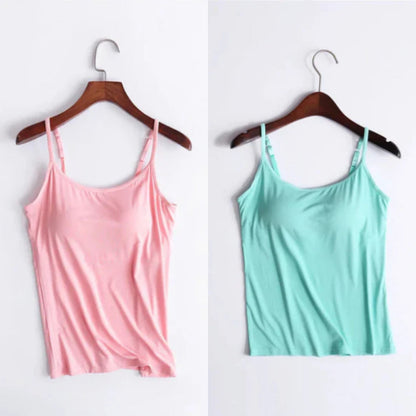 Locker sitzendes Tanktop mit integriertem BH
