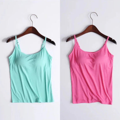 Locker sitzendes Tanktop mit integriertem BH