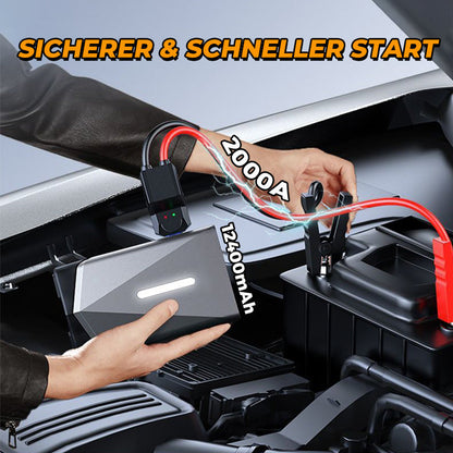 Multifunktionaler Jump Starter mit Luftpumpe und Gebläse
