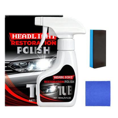 180 ml Restaurador profissional para faróis de automóveis com esponja