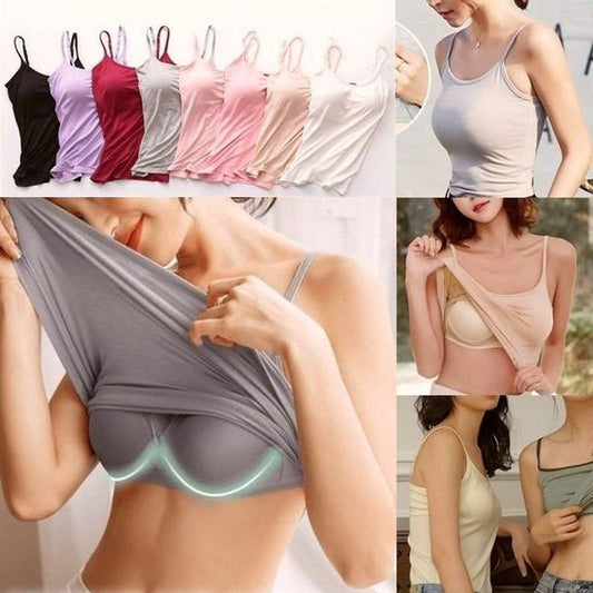 Locker sitzendes Tanktop mit integriertem BH
