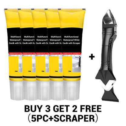 🔥PROMOÇÃO ESPECIAL 50% DE DESCONTO🎁Massa de vedação branca multifuncional e impermeável com raspador