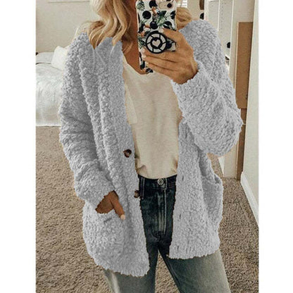 Herbst und Winter Plus Size Strickjacke Casual Velvet Short Jacket