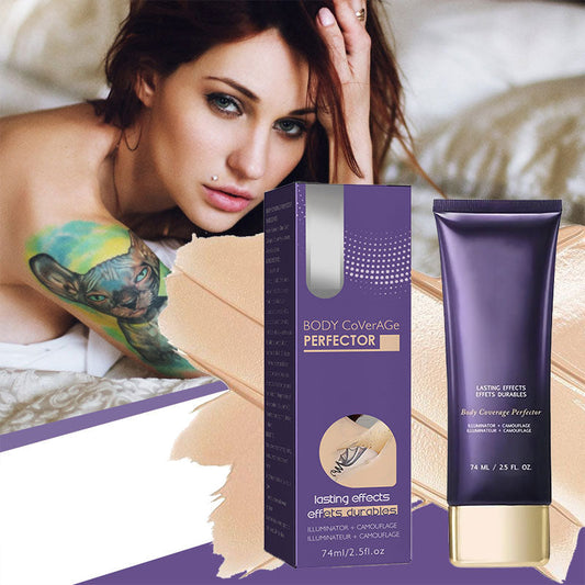 💜Último dia – Compre 1 e ganhe 1 grátis!💜✨Perfeicionador de cobertura corporal – Maquilhagem corporal à prova de água, leve e impecável
