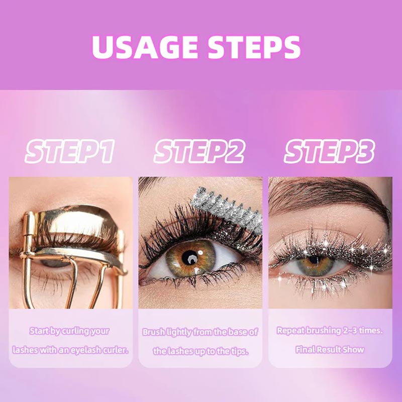 🔥Wasserfeste Diamant-Glitzer-Mascara