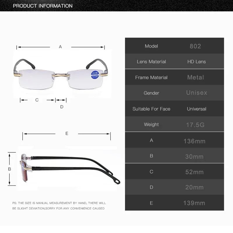 🔥Neue Lesebrille mit Saphirglas und hohem Blaulichtschutz für den doppelten Gebrauch✨