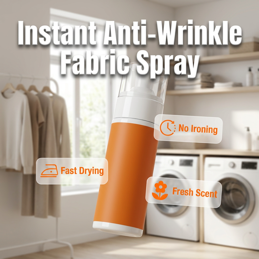 🔥 50% DE DESCONTO – ULTIMO DIA: 2 POR 1 🔥 Spray Antirrugas Instantâneo para Tecidos | Alisa roupas em segundos, sem ferro & seguro para todos os tipos de tecido