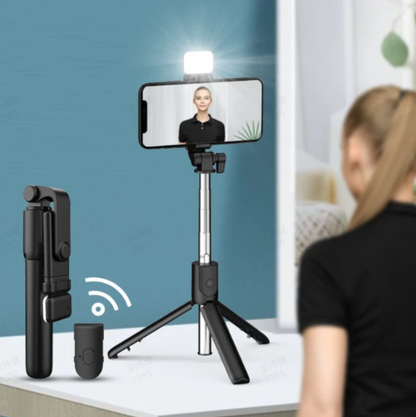 🏆 Promoção quente 50% OFF✨Bastão selfie magnético multifuncional 4 em 1 com rotação de 360°