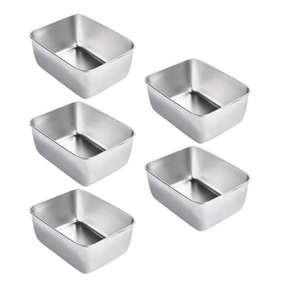 🍱Quadratischer Teller aus Edelstahl（Mit Deckel）