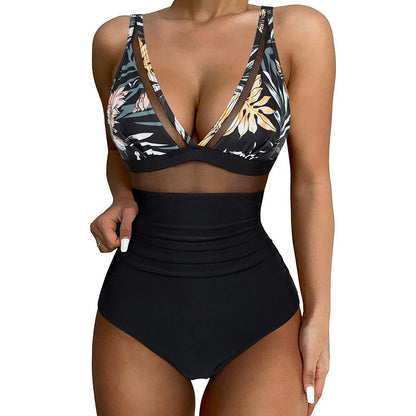 🌷Treffen Sie den Sommer 50% Rabatt🏝️Mesh Tummy Control Badeanzug