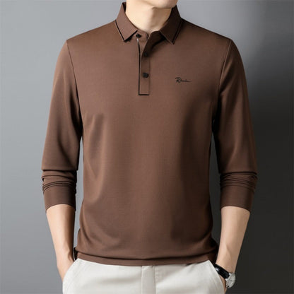 Langärmliges Shirt für Herren, Herbst-Business-Top
