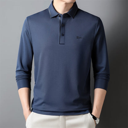 Langärmliges Shirt für Herren, Herbst-Business-Top