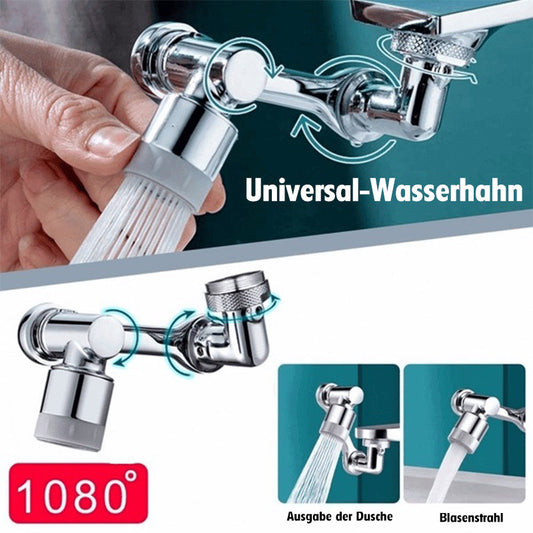 Universelle Wasserhahnverlängerung um 1080° mit schwenkbarem Roboterarm