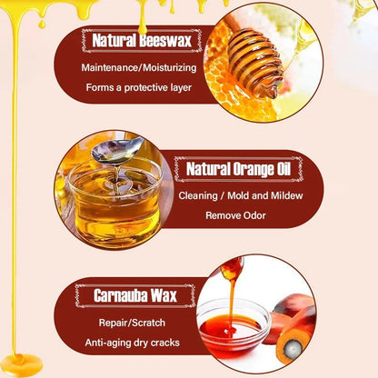 🌟Qualität und umweltfreundliche Wah🌿Natürliches Bienenwachs und Orangenöl-Holzpflegemittel
