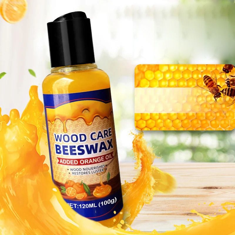 🌟Qualität und umweltfreundliche Wah🌿Natürliches Bienenwachs und Orangenöl-Holzpflegemittel