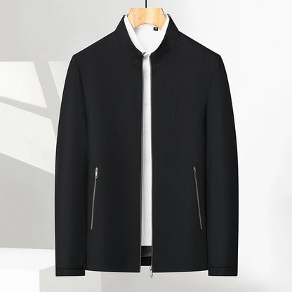Herren-Freizeitjacke mit Stehkragen und Reißverschluss