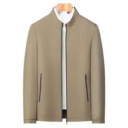 Herren-Freizeitjacke mit Stehkragen und Reißverschluss