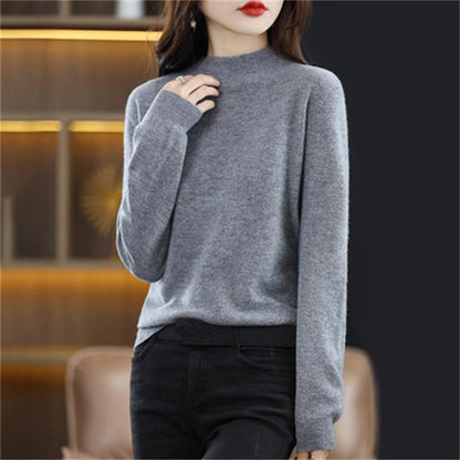 Lässiger halber Rollkragenpullover